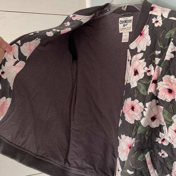 OshKosh B’gosh Floral Jacket Sz 14 - Picture 5 of 6